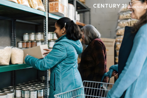Picture of a worker at a food bank